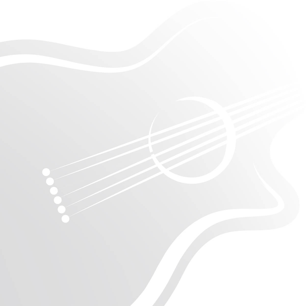 Subtle white and gray acoustic guitar illustration background graphic